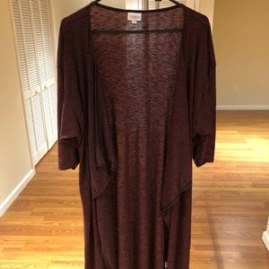 LuLaRoe Medium Shirley Wine